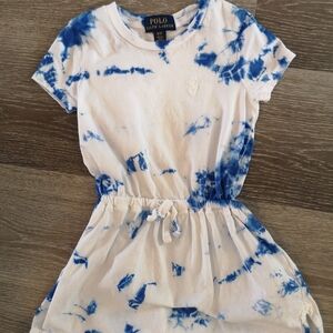 Polo by Ralph Lauren Kids Blue and White Casual Dress